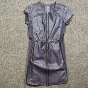 GMS-75 Leather Dress in Purple Blue Womens Size Medium